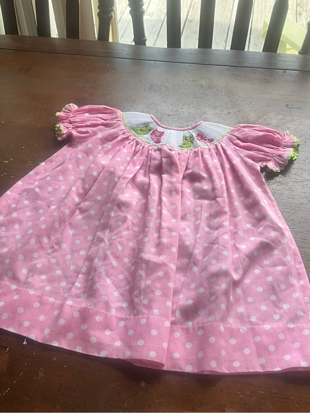 Smocked Sweets  size 12 month dress